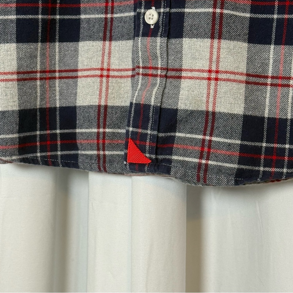 UNTUCKit Plaid Flannel Button Down Shirt Men’s XXL Slim Fit Cotton - Picture 7 of 11